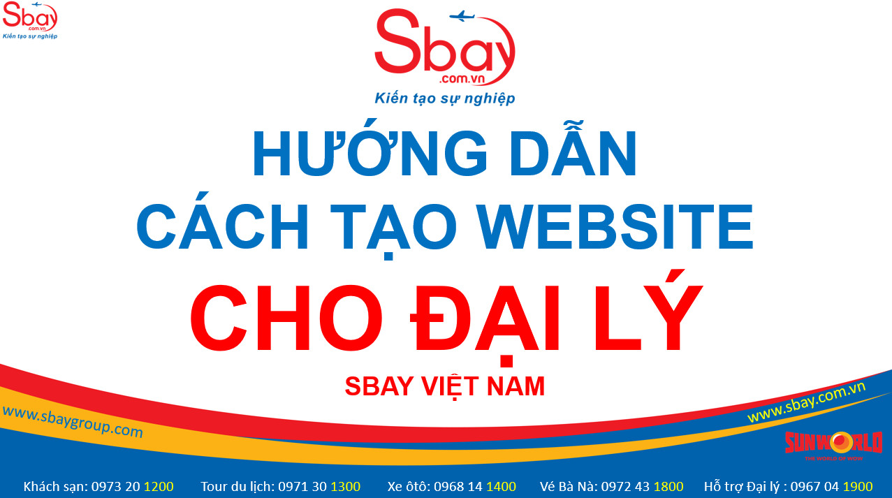 Cách khởi tạo website riêng cho 1 đại lý Sbay VN