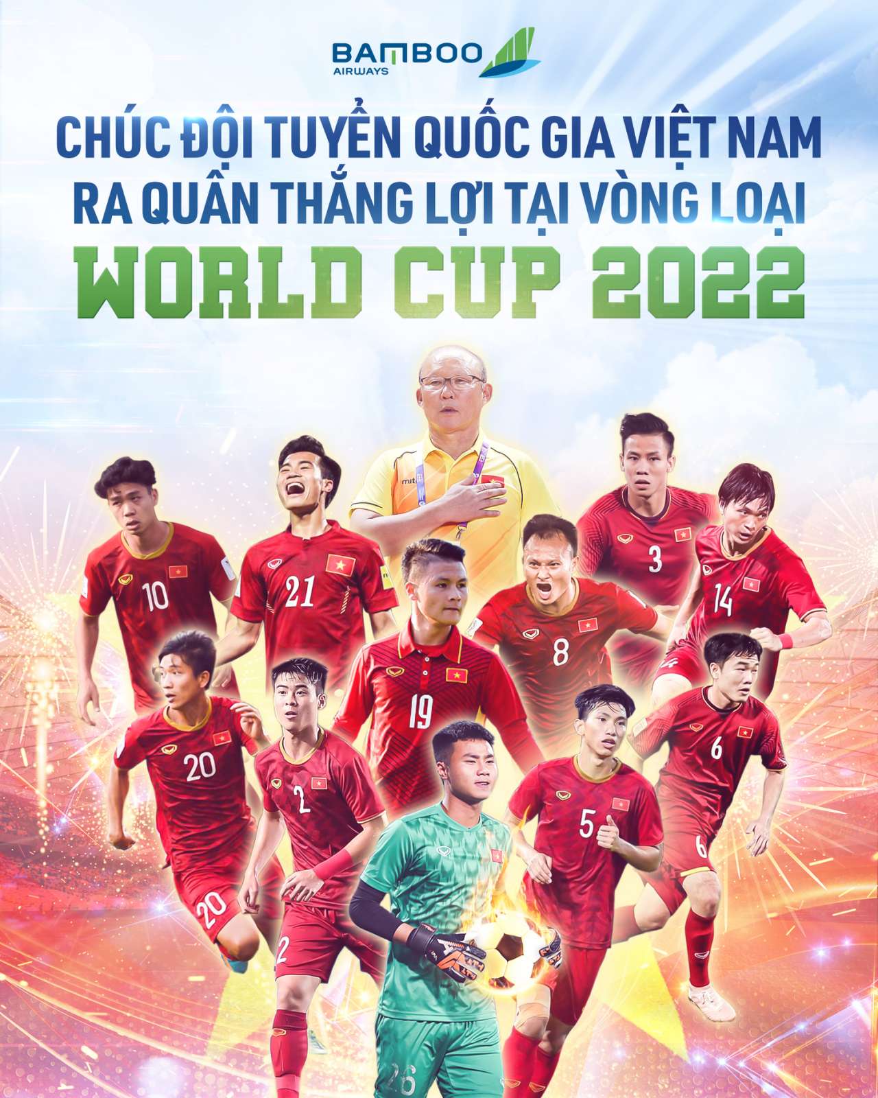 BAMBOO ĐỒNG HÀNH CÙNG ĐỘI TUYỂN VIỆT NAM tại VÒNG LOẠI WORLDCUP 2022